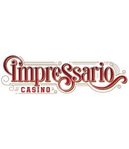 Impressario Casino homepage showing online slots and live casino games