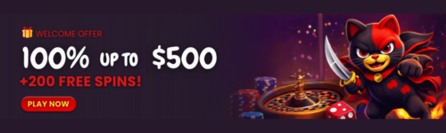 Beturo Casino welcome bonus $500 and 200 free spins offer